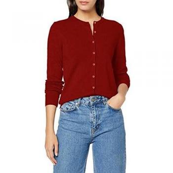 United Colors of Benetton Basico 2 Woman Chaqueta Punto, Rojo