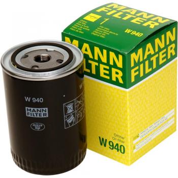 Original MANN-FILTER Filtro de aceite W 940 – Filtro hidráulico adecuado para transmisiones automáticas – Para camiones, Autobuses y vehículos de utilidad