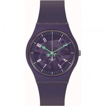 Reloj Swatch PHOTONIC PURPLE Unisex con correa de silicona morada