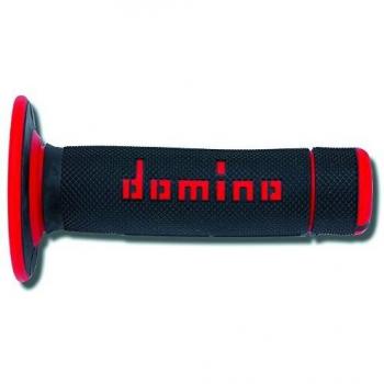 DOMINO - 83606 : Puños off road Domino cross negro/rojo A02041C4240