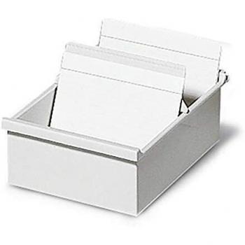 Schedario in plastica Exacompta - A6 orizzontale - 166x225x76 mm - 600 schede - 57240D