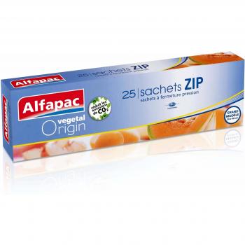 Alfapac - Bolsas de congelación, grande, biodegradable, pack de 2