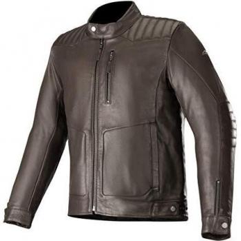 Alpinestars Chaqueta moto Crazy Eight Leather Jacket Black, Negro, S