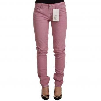 Acht Pink Cotton Slim Fit Women Denim Skinny Jeans - W26