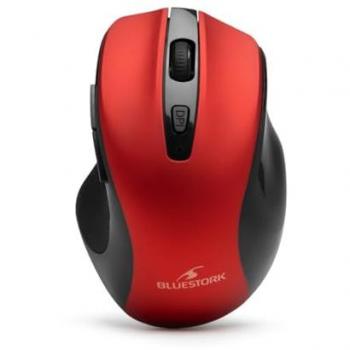 Ratón Inalámbrico Bluetooth Bluestork OFFICE 75 Recargable 1600 DPI para PC/MAC - Rojo
