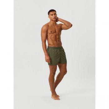 Borg Solid Swim Shorts Green, L