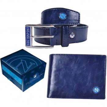 SSC Napoli - Cartera para hombre  Azul azul