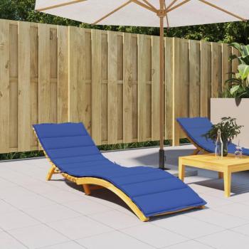 Royal Blue Sun Lounger Cushion 200x50x4 cm Oxford Fabric