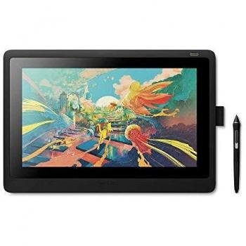 Wacom Cintiq 16 - Monitor Interactivo y bolígrafo Wacom Pen Pro 2, Pantalla LCD de 16 para diseño digital, Resolución Full HD, Compatible con Windows y OS, Negro