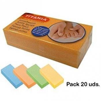 Esponja Pumice de Colores Bifull - Esponja Abrasiva Extra 5x10 h 2,5 3000 Titania