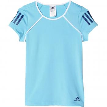 adidas niña g Club – Camiseta, primavera/verano, niña, color Samba Blue/White/Mystery Blue, tamaño 152