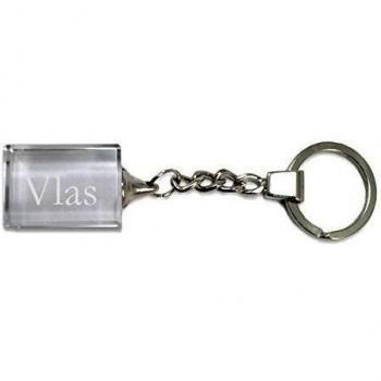 Llavero de cristal con nombre grabado: Vlas