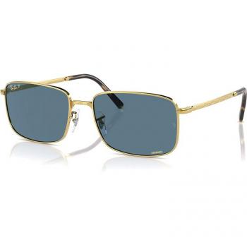 Ray-Ban RB3717 Col. 9196S2 Unisex Squadrata Oro Polarized Sunglasses Gold Size 60