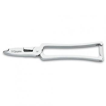 3Claveles 588 - Corta mariscos profesional, inox, 17 cm