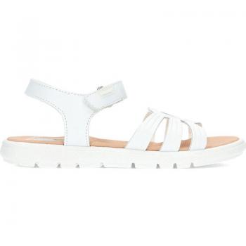 Pablosky - Sandalias de niña blancas de piel con cierre adherente, modelo 430000, con cierre de velcro, suela antideslizante y flexible con tecnología SUPERFLEX que favorece la flexión normal del