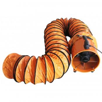Extractor de polvo Maxblast 300mm con conducto de 12m, potencia 550W, 110V y ventilador portátil