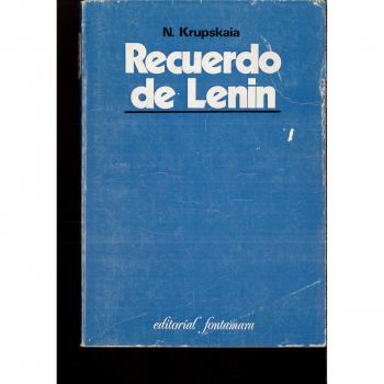 Recuerdo de Lenin - Nadezhda Krúpskaya
