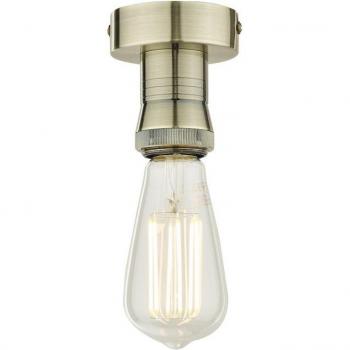 Plafón Basic Latón Antiguo 1 bombilla 8,5cm
