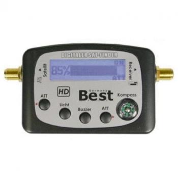 SAT-Finder Best HQSF 101 LCD de alta calidad HQSF101 localizador de señal satélite, Set de limpieza para espadas. Brújula nuevo