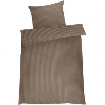 Vestio 5510-40-2000 con mando-satén-ropa de cama, 200 x 200 cm y 2 x 80 cm, Beige