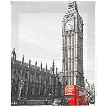 Estor Enrollable Traslúcido Estampado Digital de Ciudades 130x180 cm
