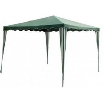 Gazebo Desmontable Verde de Hierro de 300x300 cm - LOLAhome