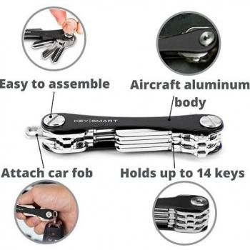 KeySmart - Llavero y Organizador de Llaves Compacto