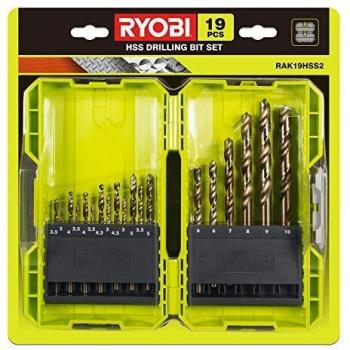 Ryobi 5132004390 Juego Brocas HSS, 19 Piece