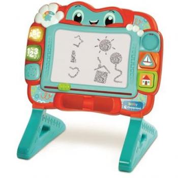 Pizarra Cantarina Interactiva Clementoni 61434 - Juguete para bebés, tablero de canto interactivo, centro de actividades electrónico, para dibujar y aprender, juego 2 en 1 para niños y niñas a partir
