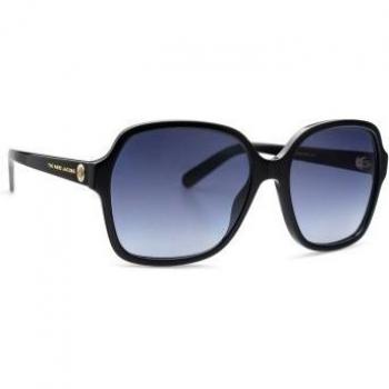 Marc Jacobs Marc 526/S Black Sunglasses, Female, Size: 57 MM, Square Shape, Dark Grey Gradient Lenses