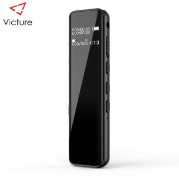 Victure Grabadora de Voz Digital Portátil, 8GB 1536kbps Ultra-HD Diseño de Espejo Completo Grabador de Sonido con Reproductor de MP3, Micrófono Incorporado, Baterías Recargables