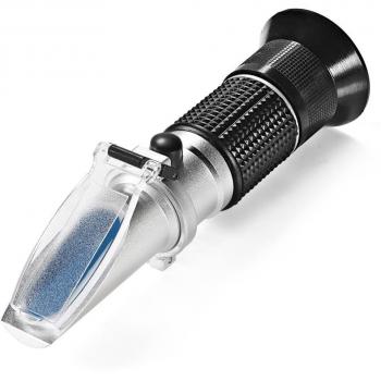 Medidor de Azúcar GrandBeing Refractómetro Manual, Medición de Contenido de Azúcar Rango de Escala de Brix 0 ~ 32% con Pipeta, Destornillador de Calibración y Caja de Plástico de Protección