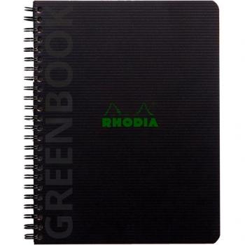 GreenBook A5+ - Rhodia 119915C - Lineas horizontales (8mm) y casilla en la parte superior para titulos