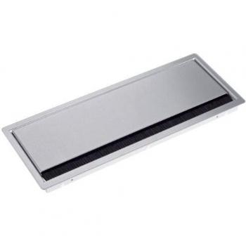 Marco de montaje CONI COVER grande, 6-fach, color gris plata para encastre en superficies