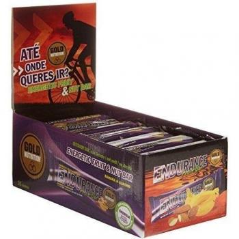 GoldNutrition Endurance Fruit Bar Suplemento Deportivo, Sabor Plátano y Almendra - Paquete de 35 x 40 gr - Total: 1400 gr