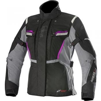 Alpinestars Chaqueta moto Stella Bogota V2 Drystar Jacket Black Dark Gray Fuchsia, Negro/Gris/Fuchsia, M