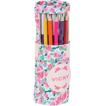 Plumier Enrollable 27 Pcs. VMB Rosebloom - Safta