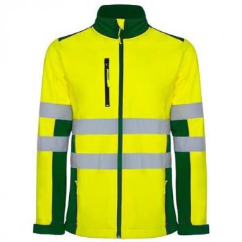 Chaqueta Softshell Bicolor de Alta Visibilidad con Cintas Reflectantes Antares Roly