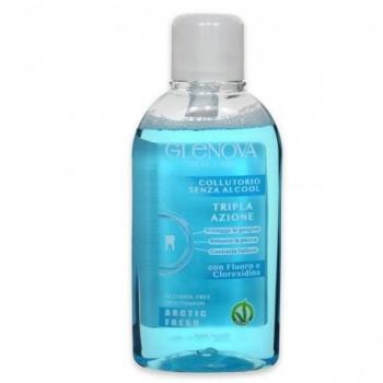Glenova Enjuague Bucal Sin Alcohol Sabor Fresco Ártico 400 ml