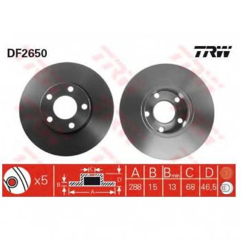 TRW Automotive AfterMarket DF2650 Brake Disc