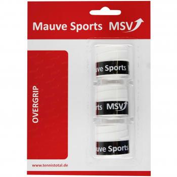 MSV Overgrip Prespi-Absorb 3er Pack - Mango de Raqueta de Tenis, Color Blanco, Talla Standard