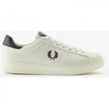 Fred Perry Men's Spencer Low Leather Sneakers in Cream/Navy