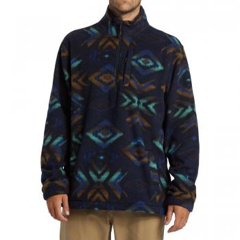 Forro Polar Billabong Boundary Half Zip Negro Azul Marrón - S