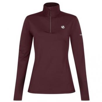 Dare 2b Women's Quick-Drying Lightweight Core Stretch Ski Fleece Midlayer - Fig Purple, Size 8