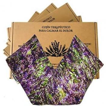 Saco semillas microonda, saco térmico de semillas con funda lavable 100% algodón con lavanda natural y trigo