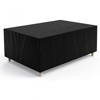 Govvay Cubierta de Muebles de Jardín Funda Protectora para Muebles Impermeable Anti-UV 420D Oxford Protección Exterior Muebles de Jardín Sofá,Mesa,Silla Negro