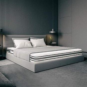 Colchón individual 90x200 cm de espuma viscoelástica, altura 18 cm - Funda Bayscent Zaza'