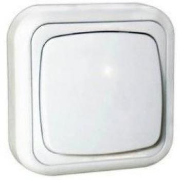 Interruptor de Superficie 10A/250V~ Electro Dh 36.480/C, Color Blanco, 8430552111503