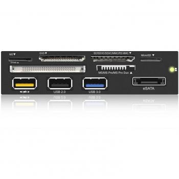 ICY BOX IB-868 Interno USB 3.0 Negro - Lector