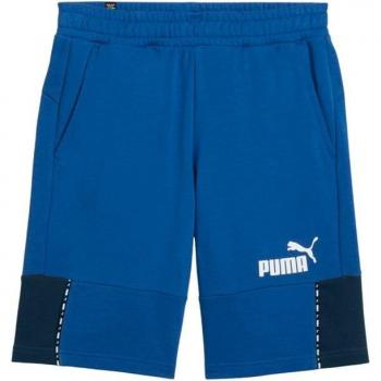 Camiseta Puma Essentials Block x Tape Azul Hombre